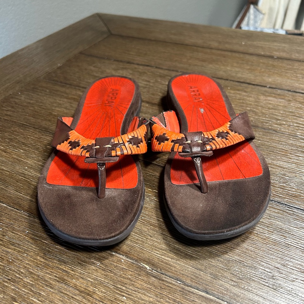 Array boho leather sandals size 8 narrow - Picture 4 of 8